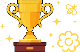 Trophy for learning Korean course