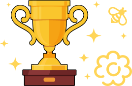 Trophy for learning Spanish course